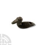 Celtic Bronze Stork Bowl Mount