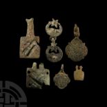 Medieval Bronze Knight's Heraldic Horse Harness Pendant Collection