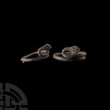 Romano-Egyptian Silver Snake Ring