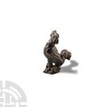 Roman Silver Cockerel Statuette