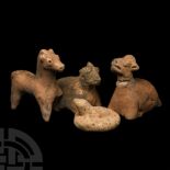 Chinese Han Ceramic Animal Figure Group