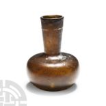 Roman Amber Glass Vase with Trail