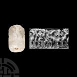 Old Akkadian Stone Cylinder Seal