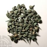 Roman Bronze Armoured Door Stud Group