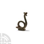 Romano-Egyptian Bronze Rearing Serpent