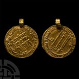 Viking Age Gold Plunder Dinar Coin Pendant