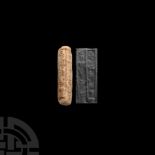 Western Asiatic Stone Cylinder Seal for Nabi-Enlil, son of Ili-zi(?)nni