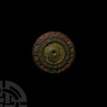 Large Roman Bronze Millefiori Mount