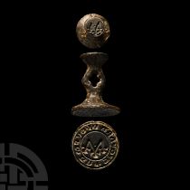 Medieval Bronze Double Seal Matrix