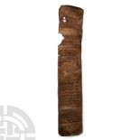 Post Medieval Leather Hebrew Scroll