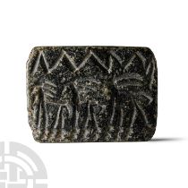 Large Western Asiatic Stone Stamp Seal