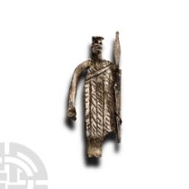 Phoenician Silver Votive Warrior Figure