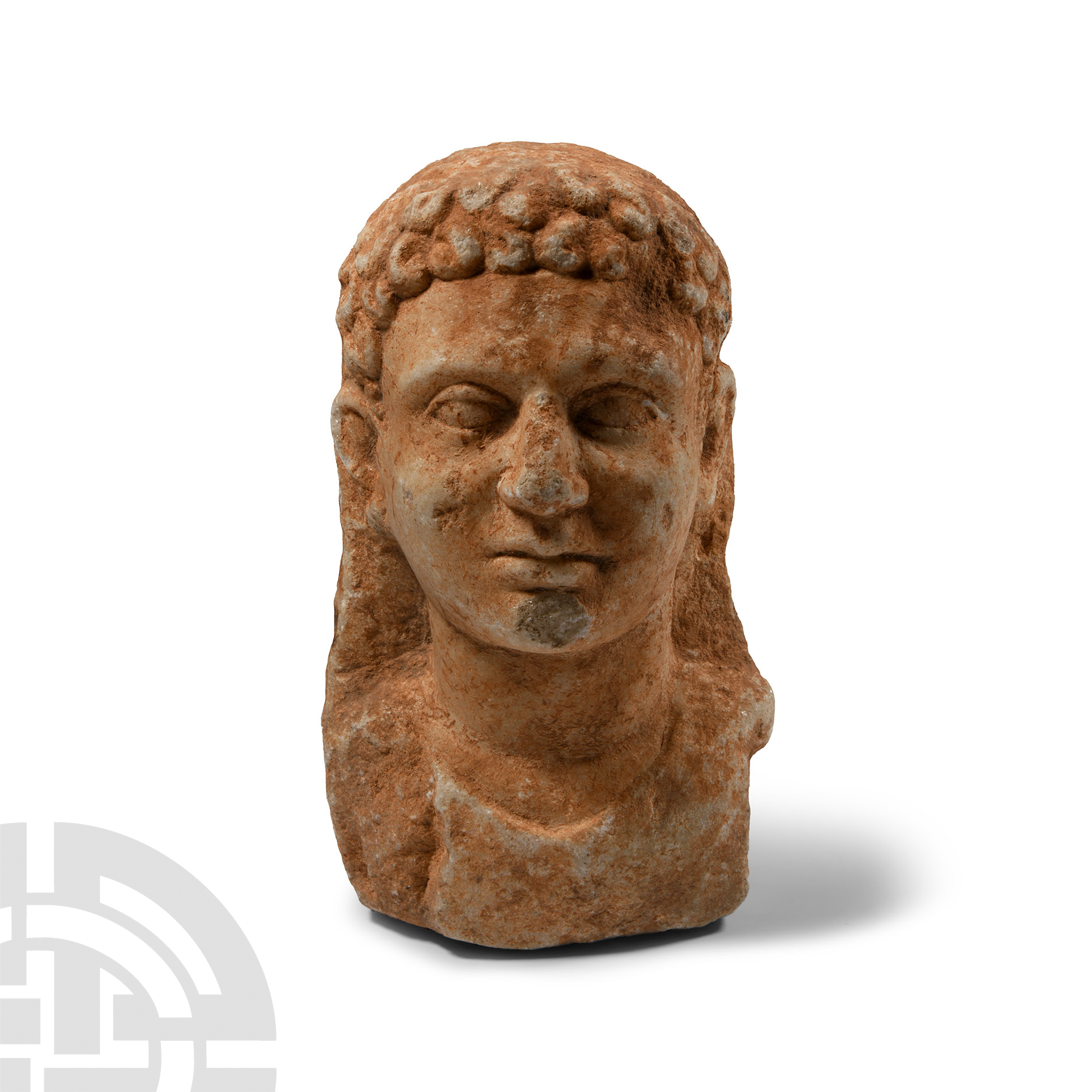 Roman Marble Bust of a Kouros