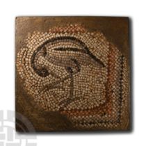 Eastern Roman Mosaic Depicting a Bird