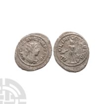 Ancient Roman Imperial Coins - Quietus - Apollo AR Billon Antoninianus