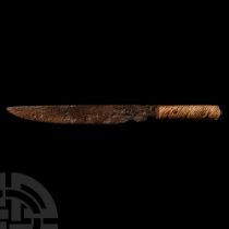 Roman Iron Knife with Bone Handle