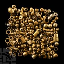 Western Asiatic Mixed Gold Bead Collection