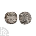 English Medieval Coins - Richard I - CANTERBURY / MEINIR - AR Penny