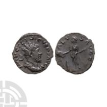 Ancient Roman Imperial Coins - Tetrius I - Salus AE Antoninianus
