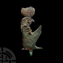 Egyptian Bronze Fitting of Horus