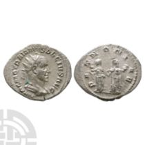 Ancient Roman Imperial Coins - Trajan Decius - Pannoniae AR Antoninianus