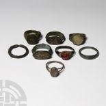 Medieval and Later Bronze and Silver Ring Group