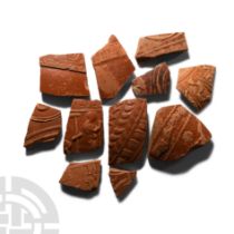 Roman 'Leicestershire' Decorated Redware Sherd Collection