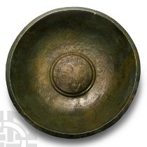 Byzantine Liturgical Bronze Bowl with Figures