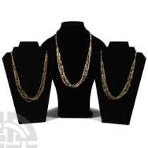 Egyptian Multi-Stranded Mummy Bead Necklace Collection