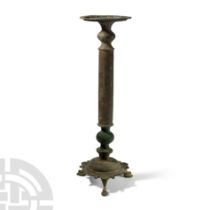 Western Asiatic Bronze Lamp Stand