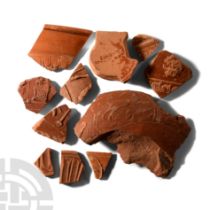 Roman 'Leicestershire' Decorated Redware Sherd Collection