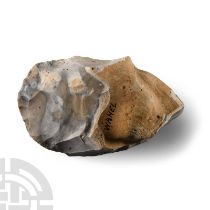 Stone Age French Flint Bifacial Handaxe