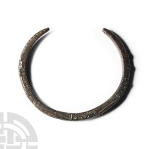 Roman Bronze Decorated Bracelet