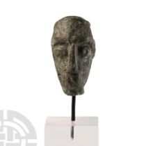 Nuragic Bronze Head of a Tribal Chief