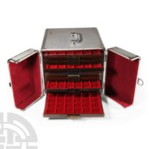 Cabinets & Accessories - 10 Linder Coin Trays in Carry Case