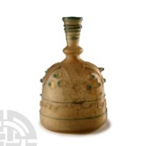 Western Asiatic Glass Bottle with Prunts
