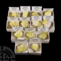 Natural History - Boxed Sulphur Specimen Group [13]