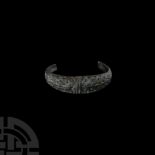 Viking Age Bronze Decorated Bracelet