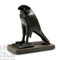 Bronze Statue of Egyptian Horus as a Falcon