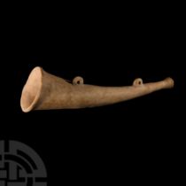 Medieval Terracotta Pilgrim's Horn