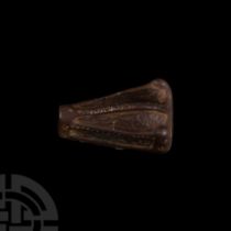 Viking Age Gilt Bronze Boar's Head Brooch
