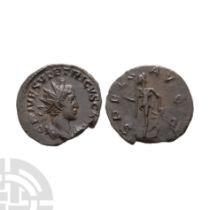 Ancient Roman Imperial Coins - Tetricus II - Spes AE Antoninianus