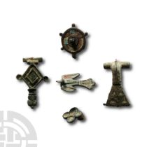 Roman Enamelled Bronze Brooch Collection