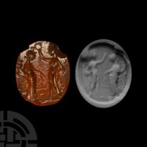 Roman Carnelian Figural Gemstone