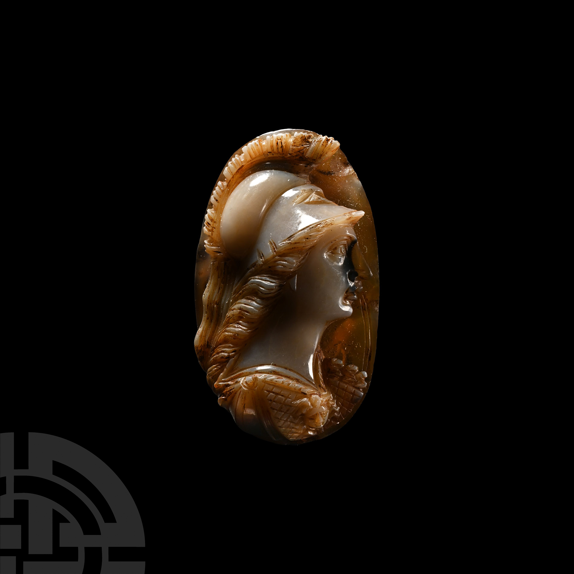 Roman Agate Cameo of Minerva