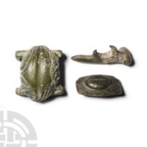 Roman Bronze Phallic Fertility Symbol Group