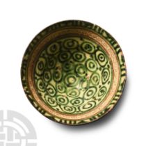 Byzantine Green Glazed Terracotta Bowl