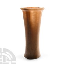 Egyptian Alabaster Cylindrical Vase