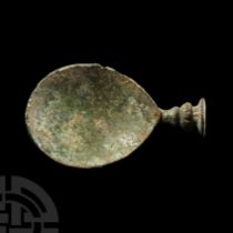 Medieval Bronze Medical Spoon