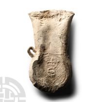 Medieval Lead Pilgrim's Holy Water Ampulla